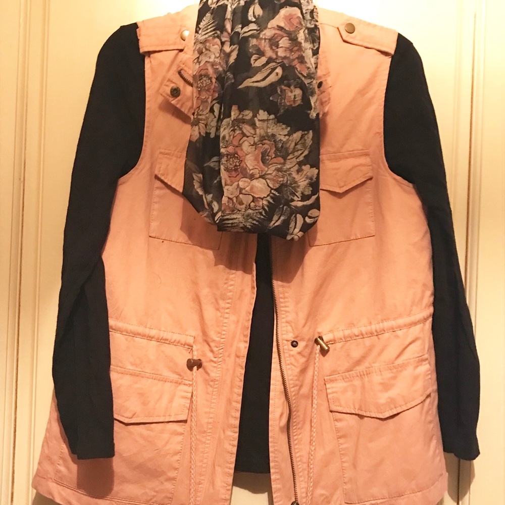 Cato Black Floral Infinity Scarf